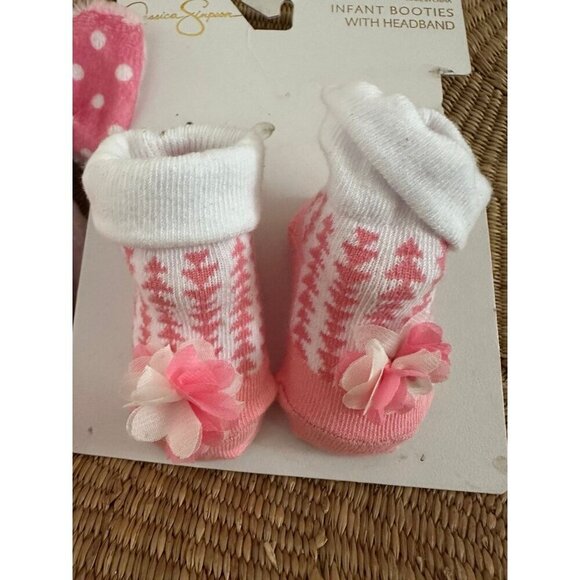 Jessica Simpson booties, Pink Elephant Infant toy & shoes - Picture 3 of 12